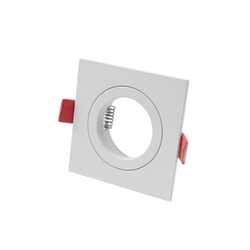 Dalla Inbouwspot Vierkant Wit GU10 50mm verborgen klemveer 82x82(70)