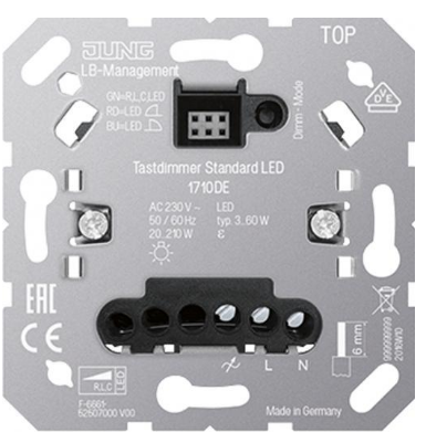 Jung Dimmer Inb 3-60Va 1710DE Led Tastdimmer RLC