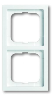 Busch-J Future Linear Afdekraam 2-V Glans Wit Ip20 1722-184K