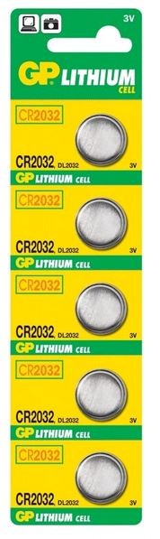 G.P Batterij Lithiumcell Cr2032 3Volt Bls5 Actie Pack