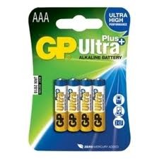 G.P Batterij Alkaline Ultra LR03 1.5V Potloodcel AAA Bls4