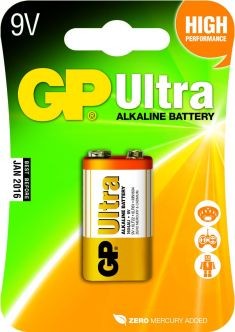 G.P Batterij Alkaline Ultra 9Volt 1604Au