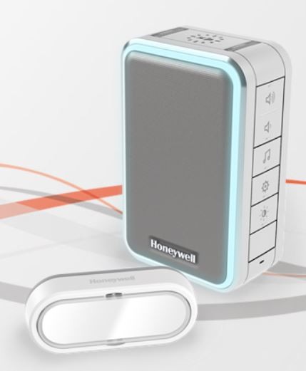 Honeywell Friedland DC315SGL RF 3-Serie 6-melodie deurbel landscape Grijs/wit
