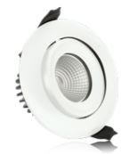 Integral Led Inbouwspot Wit Fire 9W 4000K 680L Wentel en Dimbaar gatmaat 92mm buitenmaat 100mm 36graden IP65 ILDLFR92C008