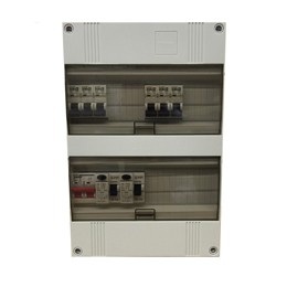 Epp Installatiekast 1-Fase 9x16A 3xAArdlek 30Ma 1x hoofdschakelaar 63A Epp24-1H-139 220x330x110Mm