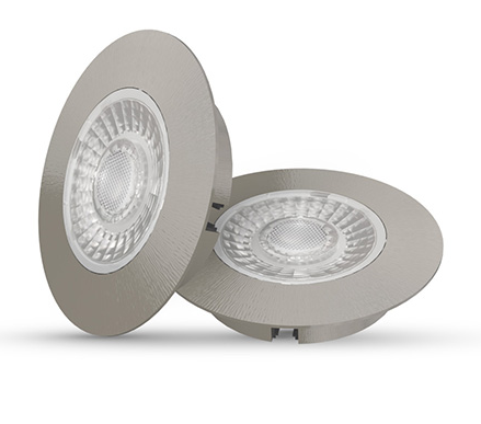 Interlight LED Cabiled Meubelspot dimbaar SET 2x4W 2.700K Ges Chroom