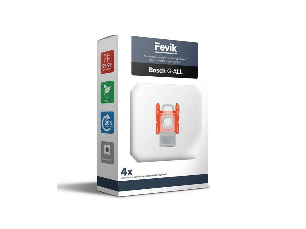 Fevik 52026-4 Stofzak Bosch/ Siemens G-All 3-D Pro originele kwaliteit