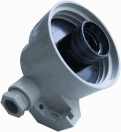Corodex Hoekkabel Armatuur 60W Grijs 494Gm Kabeldoorvoer Exclusief Glas