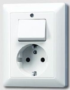 Jung As500 Inbouw Basiselement Combi Wcd Ra Wissel As5576Euww Echt Wit Op 1 Steen