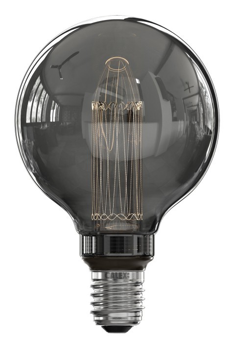 Calex Led 473892 Glasfiber Globe G95 3.5W 40Lm 2000K Titanium E27
