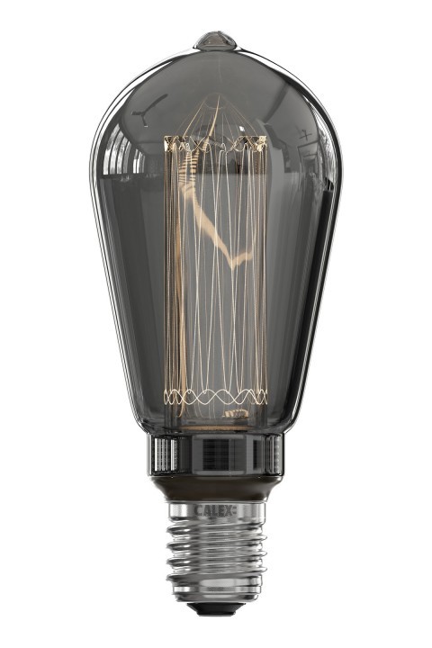 Calex Led 473894 Glasfiber Rustic 3.5W 40Lm 2000K St64 Titanium E2