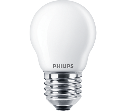 Philips Classic Led Kogellamp E27 6.5- 60W 827 2700K Mat No-Dim 34768700 glas