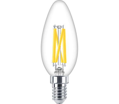 Philips VLE Led Filamant Kaarslamp E14 3.4W- 40W 822-827 Hel Dimtone 32511100