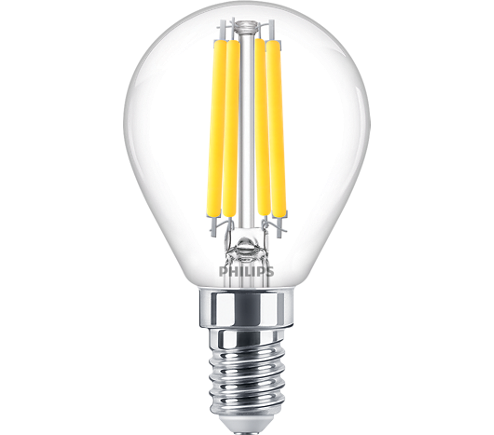 Philips VLE Led Filament Kogellamp E14 3.4- 40W 827 Helder Dimbaar 35547700 glas