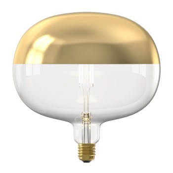 Calex Kopspiegel Globe G200 E27 6W. 360Lm 1800K Goud Dim 2101000300