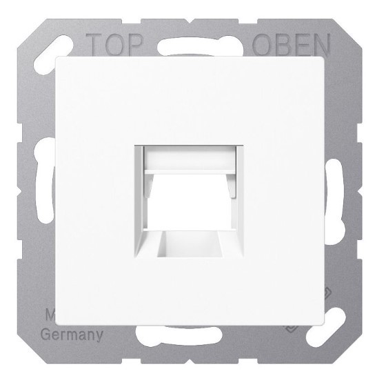 Jung As500 Afdek Centraalpl Draagring 1xRJ45 Isdn UTP 8P8C A1569-1WEWW