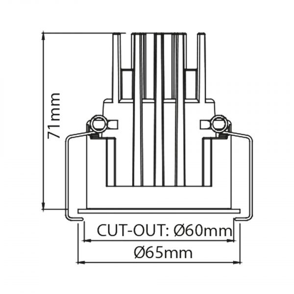 Karizma Inb. Dea Amata S WH/GO 8.5W 600L 927 55Gr 65(60)x71mm IP43
