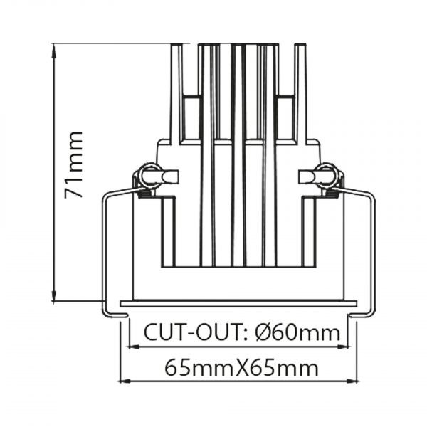 Karizma Inb. Dea Amor S WH/GO 8.5W 600L 927 55Gr 65x65(60)x71mm IP43