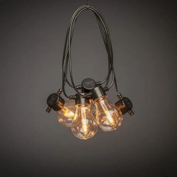Konstsmide 2391-800 LED Lichtsnoer feestverlichting 24V 10x Peer EWW F