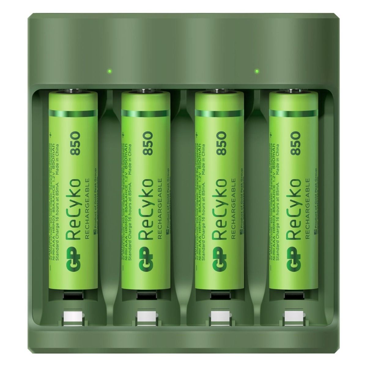 G.P Oplader USB B421 4XAAA 850MAH ReCyko