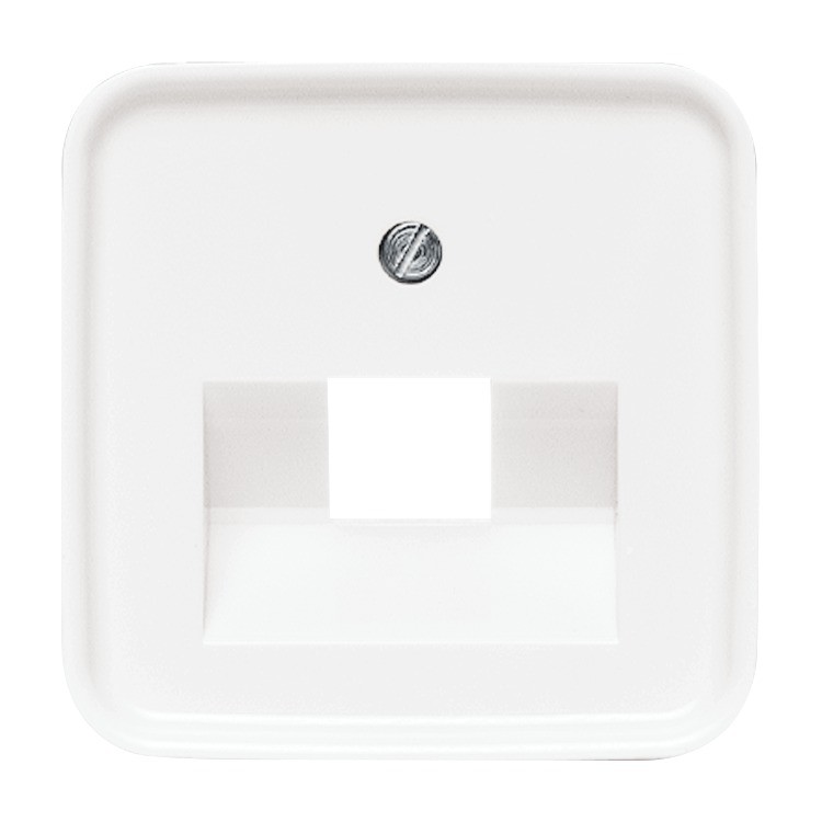 Busch/J Afdek UTP 1xRj45 Centraalplaat Isdn 8P8C 1803-214 Echt Wit
