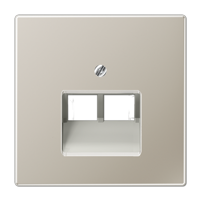Jung LS990 Afdekking 2xrj45 UTP UIA ES2969-2UA Edelstaal