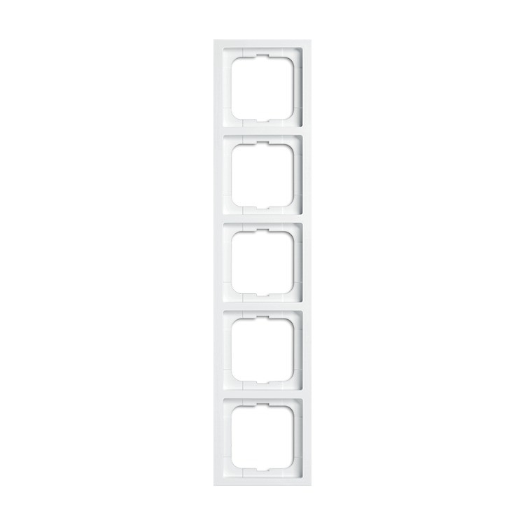 Busch-J Future Linear Afdekraam 5-V Glans Wit Ip20 1725-184K