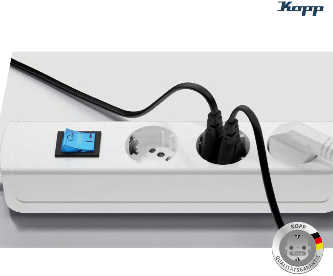 Kopp Wand Pir Bewegingsmelder 2-Draads Inb. Antraciet Zwart