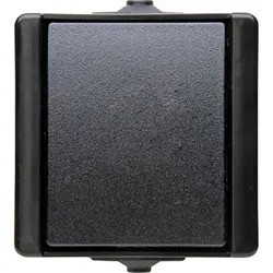 Kopp Proaqua Schakelaar wissel IP44 zwart Opbouw 540605006