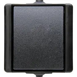 Kopp Proaqua Schakelaar kruis IP44 zwart 540705009