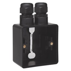 Niko New Hydro Zwart Opbouwdoos 1-V 2x Wartel B-B 761-84152