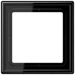 Jung Ls990 Afdek 1-V Afdekraam LS981SW Grafiet Zwart Glans