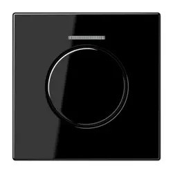 Jung Ls990 Afdek Dimmerknop Export LS1940KO5SW Zwart Glans