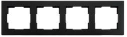 ION-Ind Afdekraam 4-voudig V1 Mat Zwart 80.30.0416