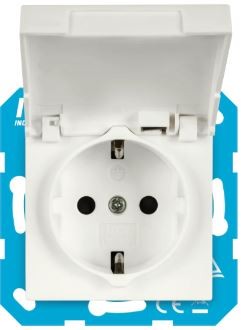 ION-Ind WCD RA + Klapdeksel IP44 V1/J1 Mat Wit Alpin 10.30.0315