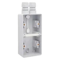 Niko New Hydro Grijs Kader Opb. 2V Vert 2xWartel Boven 700-84252