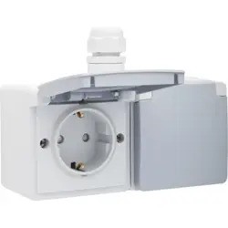 Niko New Hydro Grijs WCD Opb. 2-V Ra. Horizon 700-37848