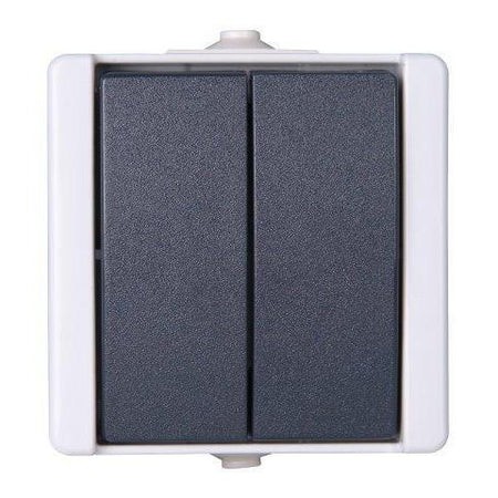 Kopp WD. Waterdicht Proaqua Serie schakelaar Grijs IP44