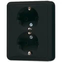 Jung Cd500 Basis Inb. Wcd 2-V Ra. Cd5020Nkisw Volle Pl Zwart Glans