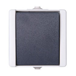 Kopp ProAQA Drukschakelaar Wissel IP44 Grijs 540356003