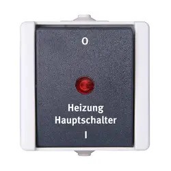 Kopp WD. Waterdicht Proaqua Hoofdschakelaar IP44 Grijs 541356004