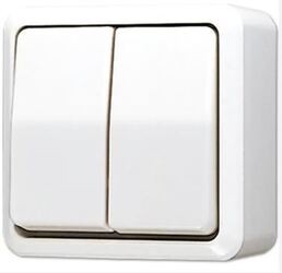 JUNG AP600 Echt Wit Opbouw Serieschakelaar 606AWW