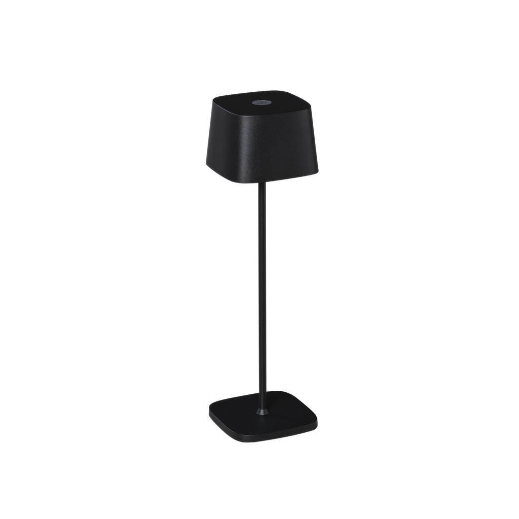 Konst- lounge Tafel 7814-750 Capri LED 35cm IP65 Matzwart 2.2W USB WW