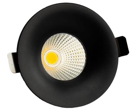 LED inbouw spot Rond vast Zwart Tronix 136-831 Vast Afm. 70/85mm 5/7- W 3CCT/DTW
