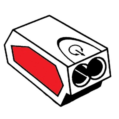 Klemko Lasklem Lasdop 2-Gaats Transparant 101680 Voor Ader 0.75 - 2.5 Mm