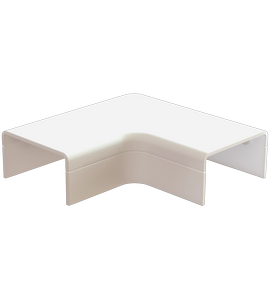 Canalit Systeem25 Creme Platte Bocht 25X13 Cs25Pbc Per 2 (Haaks)