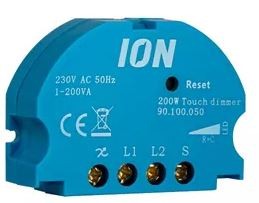 IonLed Inbouw Tastdimmer Uni 1- 200VA RC Anti Flicker voor alle merken