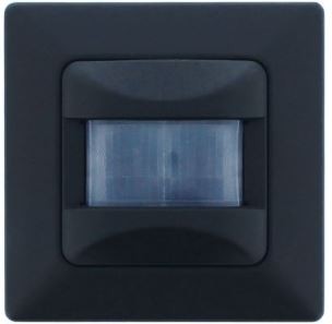 Klemko Muur bewegingsmelder LED 5-100W 2-draads 50x50/55x55 Zwart 870545