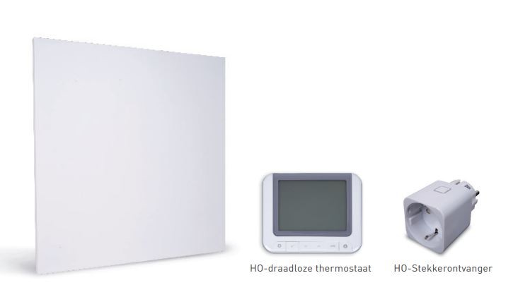 Etherma Home Infraroodpaneel 325W incl. DraadL. thermostaat+ Ontvanger