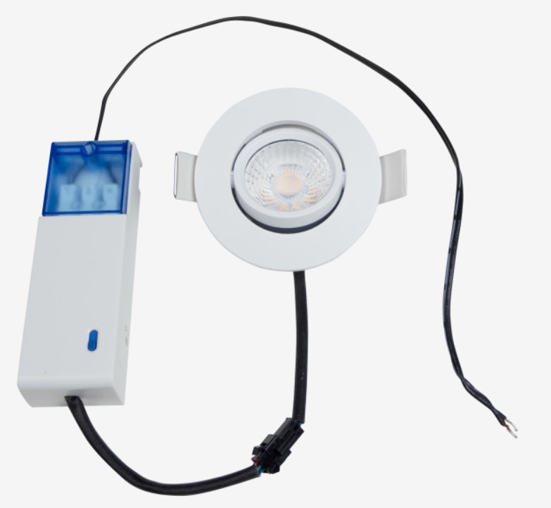 Robus Draco Inb. Spot Led Rond Wit 6W Dim 550L 40Gr 85(70)X33 Ip65